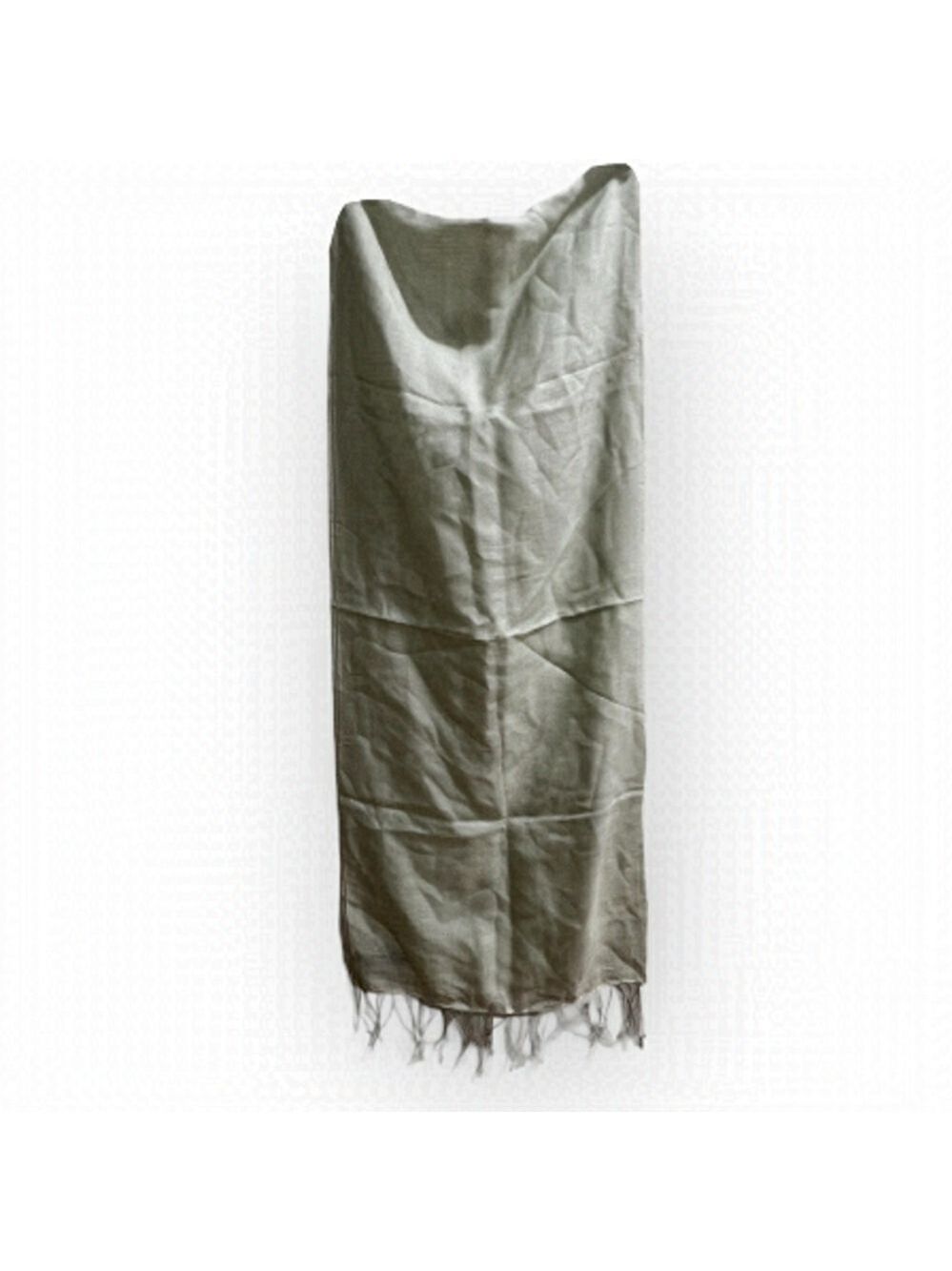 Soft green silk scarf